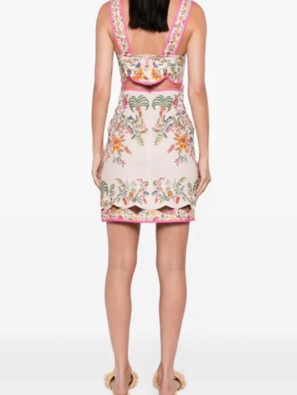 Farm Rio Floral Linen Mini Dress - Picture 5 of 6